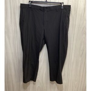 IZOD GOLF Men's (Size 40 x 30") Black Dress Pants w/‎ Pockets Button Zip B5E